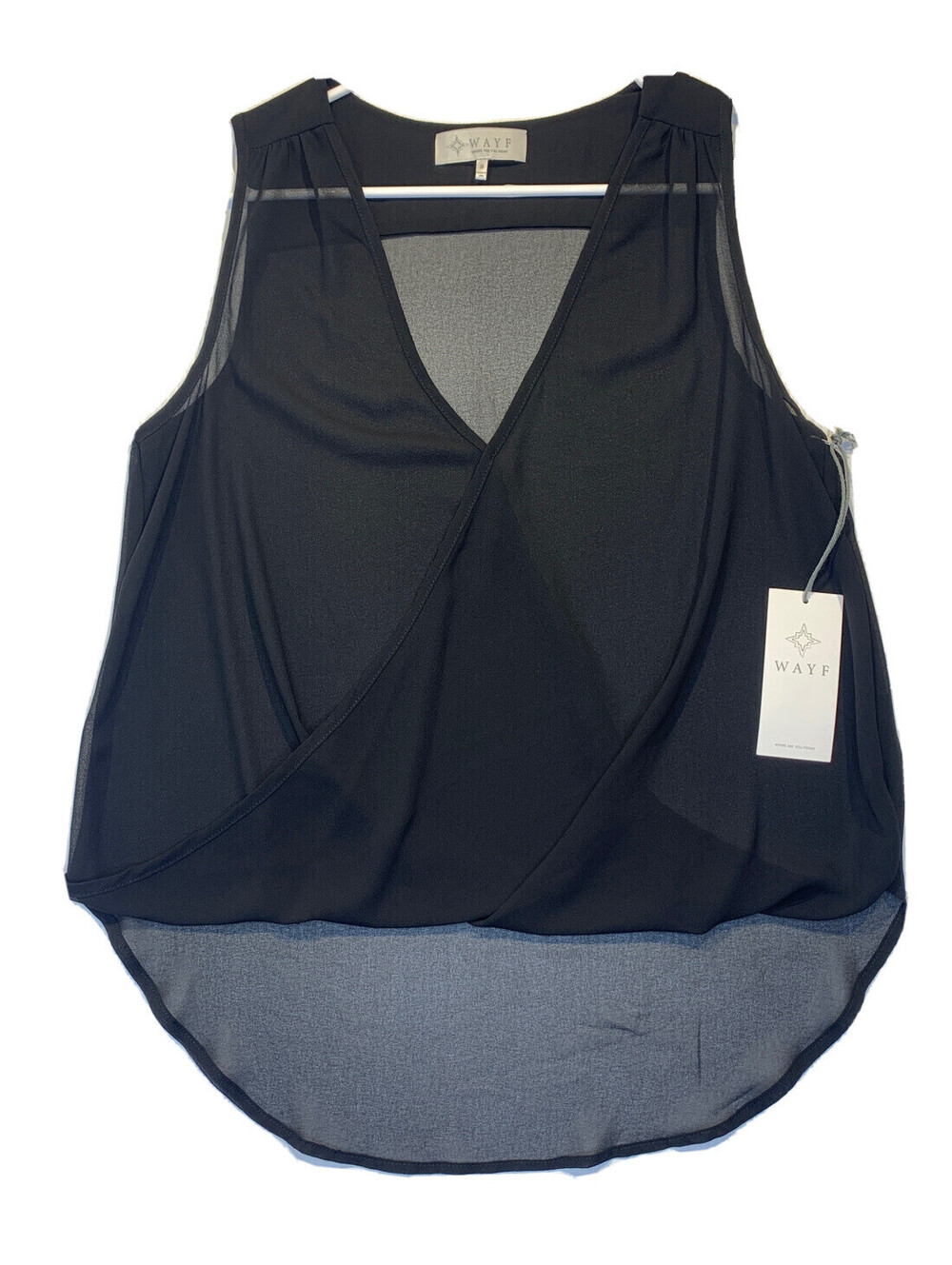 Loose Fit V-Neck Tank Women’s WAYF Size S Made In USA NEW